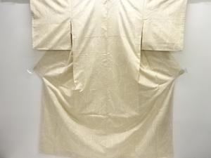 抽象唐草模様織り出し十日町紬着物